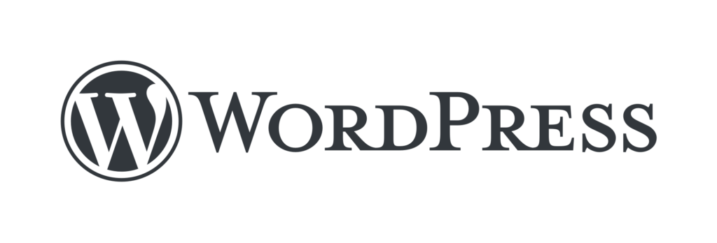 Oficialus WordPress logotipas – nemokama turinio valdymo sistema svetainės kūrimui